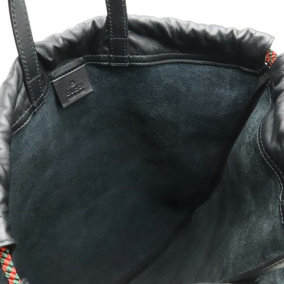 GUCCI Black Leather Backpack main image 6